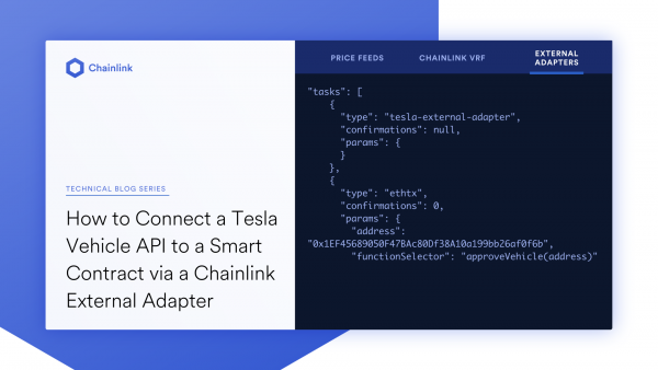 如何通过Chainlink外部适配器将特斯拉汽车API连接到智能合约上