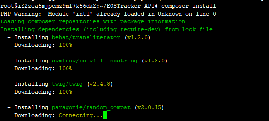 安装EOS 数据获取API Server EOSTracker-API